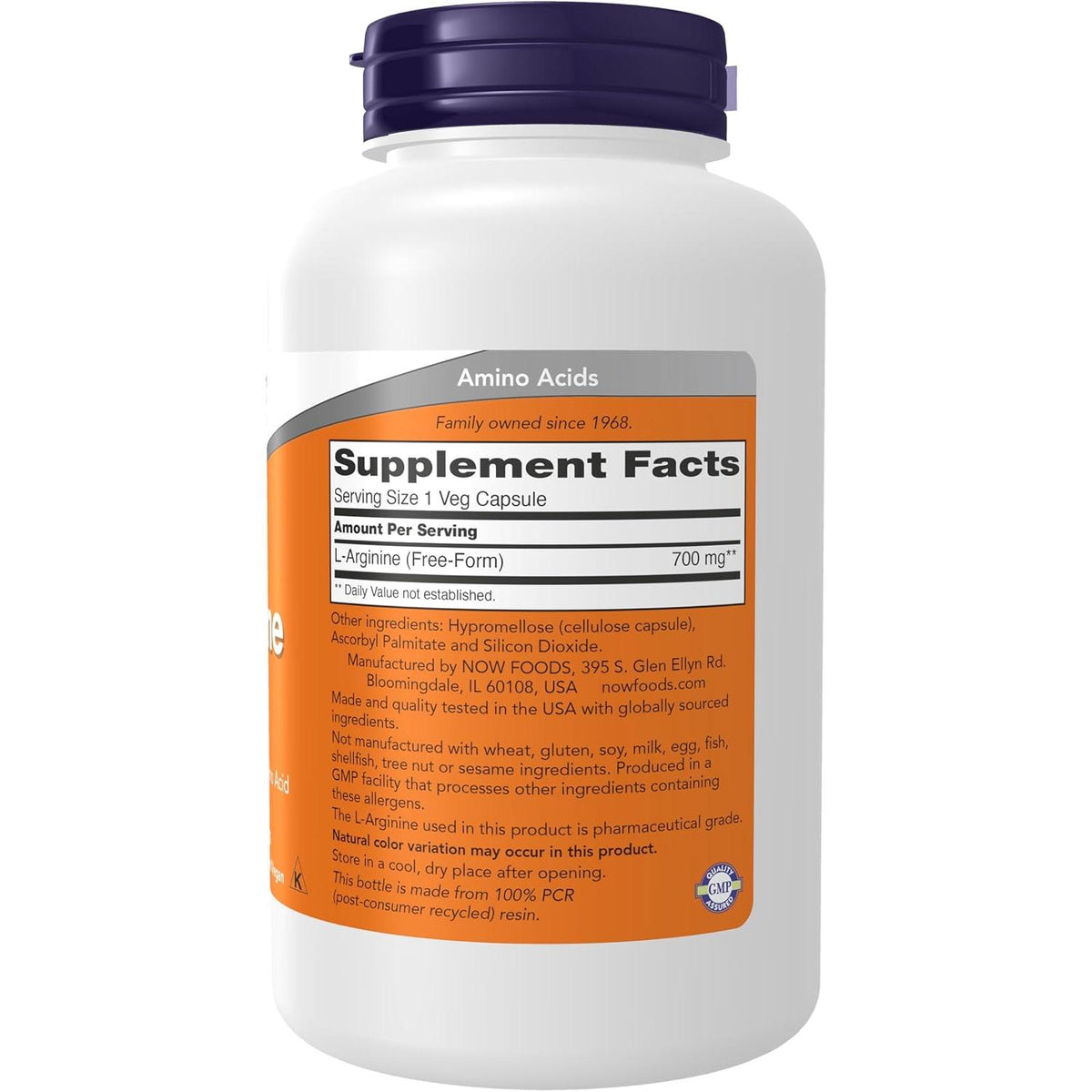 NOW L-Arginine 700 mg-N101 Nutrition