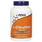 NOW L-Citrulline 750 mg-90 veggie caps-N101 Nutrition