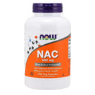 NOW NAC (N-Acetyl Cysteine) 600 mg-250 veggie caps-N101 Nutrition