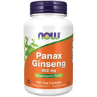 NOW Panax Ginseng 500 mg-100 veggie caps-N101 Nutrition