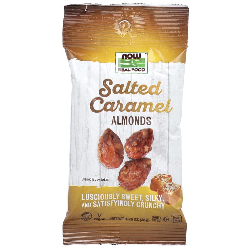 NOW Real Food Almonds-1 pack (35 g)-Salted Caramel-N101 Nutrition