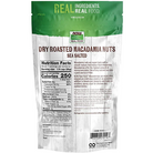 NOW Real Food Macadamia Nuts, Dry Roasted & Sea Salted-N101 Nutrition