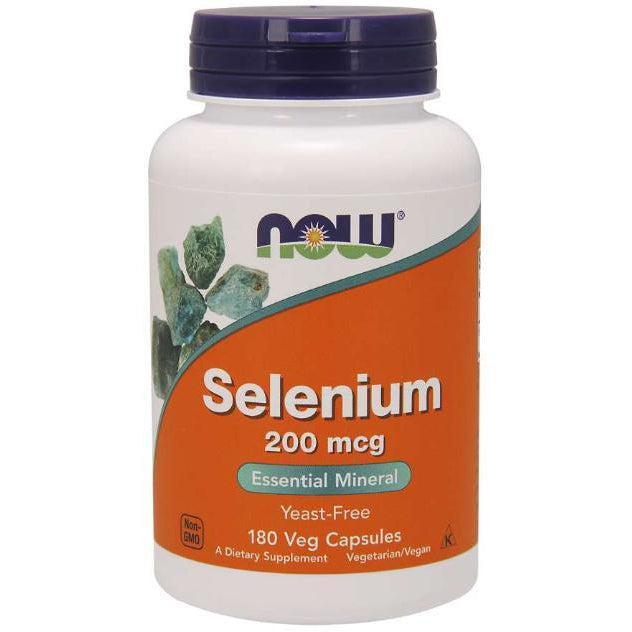 NOW Selenium 200mcg (Vegetarian/Vegan)-90 veggie caps-N101 Nutrition