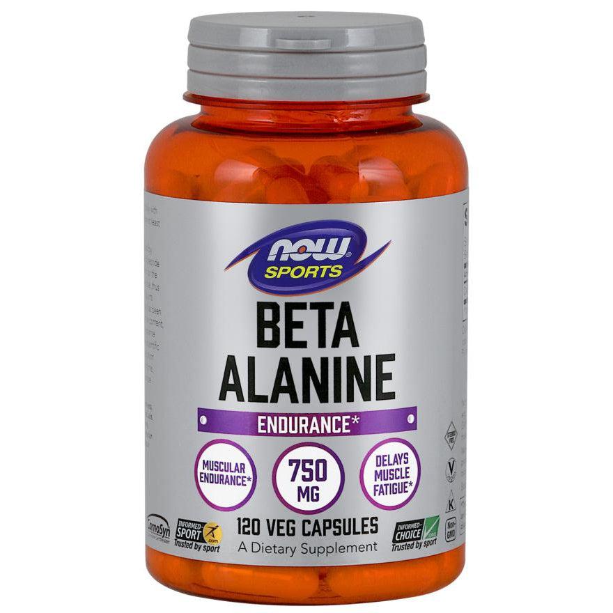 NOW Sports Beta-Alanine 750 mg-120 veg capsules-N101 Nutrition