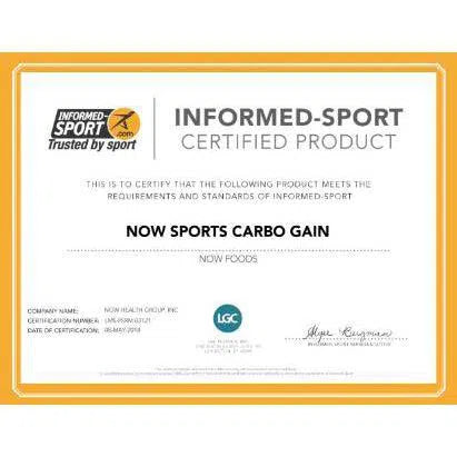 NOW Sports Carbo Gain Powder-8 lbs-N101 Nutrition