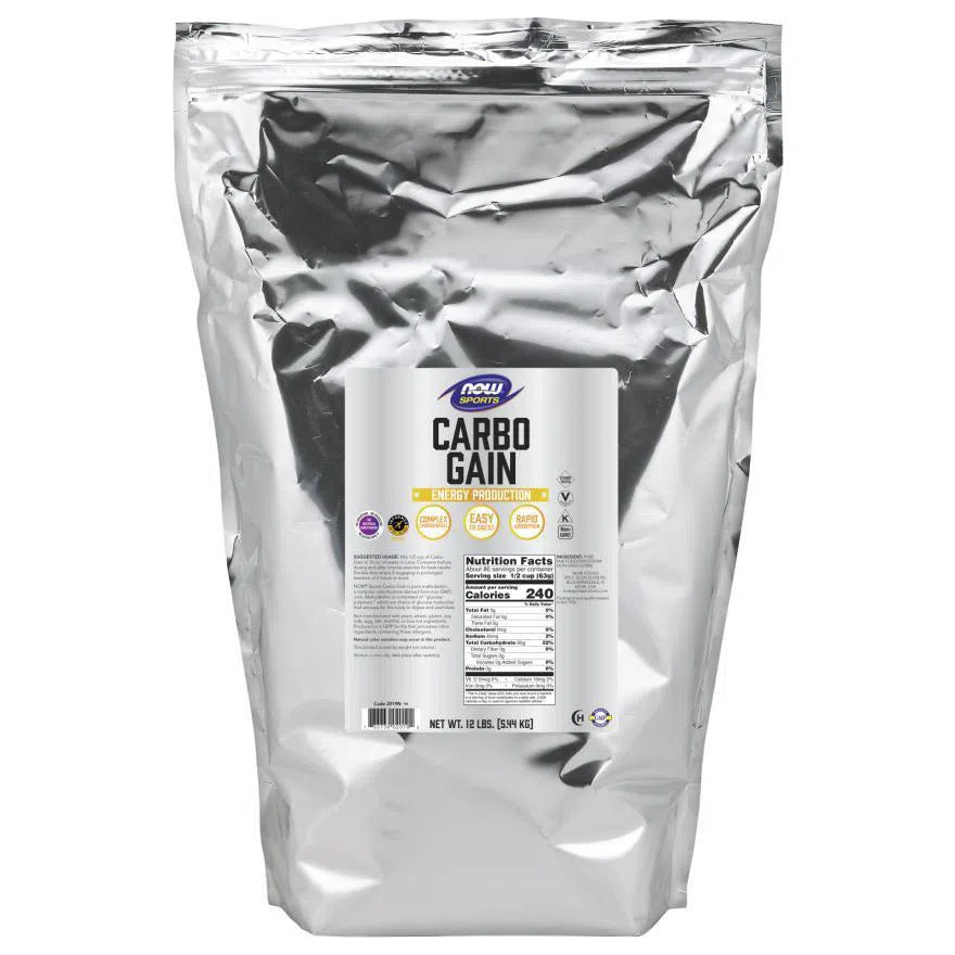 NOW Sports Carbo Gain Powder-8 lbs-N101 Nutrition