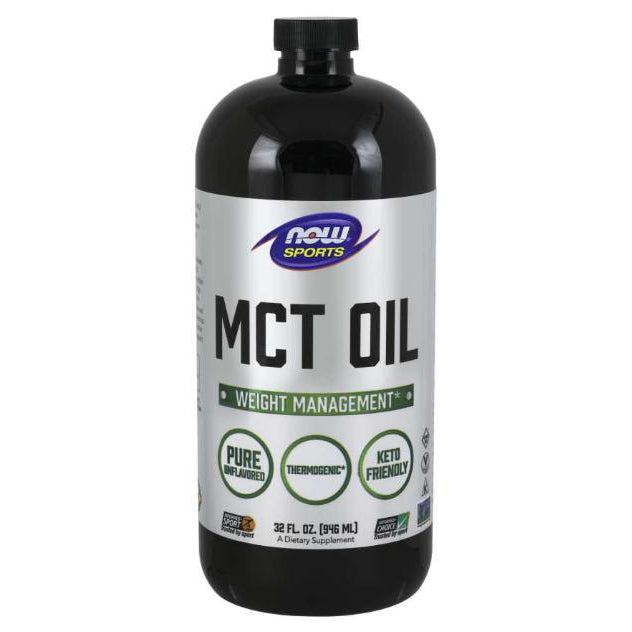 NOW Sports MCT Oil Liquid-32 fl oz (946 mL)-N101 Nutrition