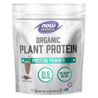 NOW Sports Organic Plant Protein Powder-1.2 lbs (14 servings)-Creamy Chocolate-N101 Nutrition