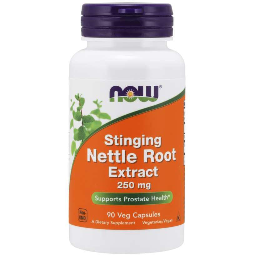 NOW Stinging Nettle Root Extract 250 mg-90 veg capsules-N101 Nutrition