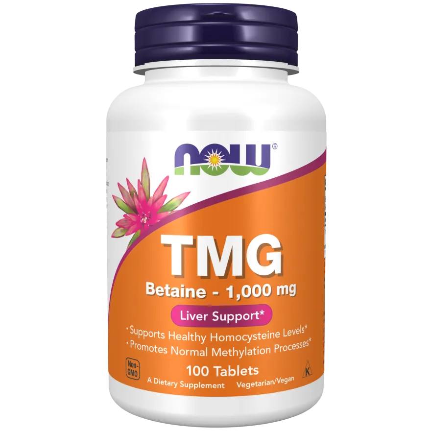 NOW TMG 1000 mg-100 tablets-N101 Nutrition