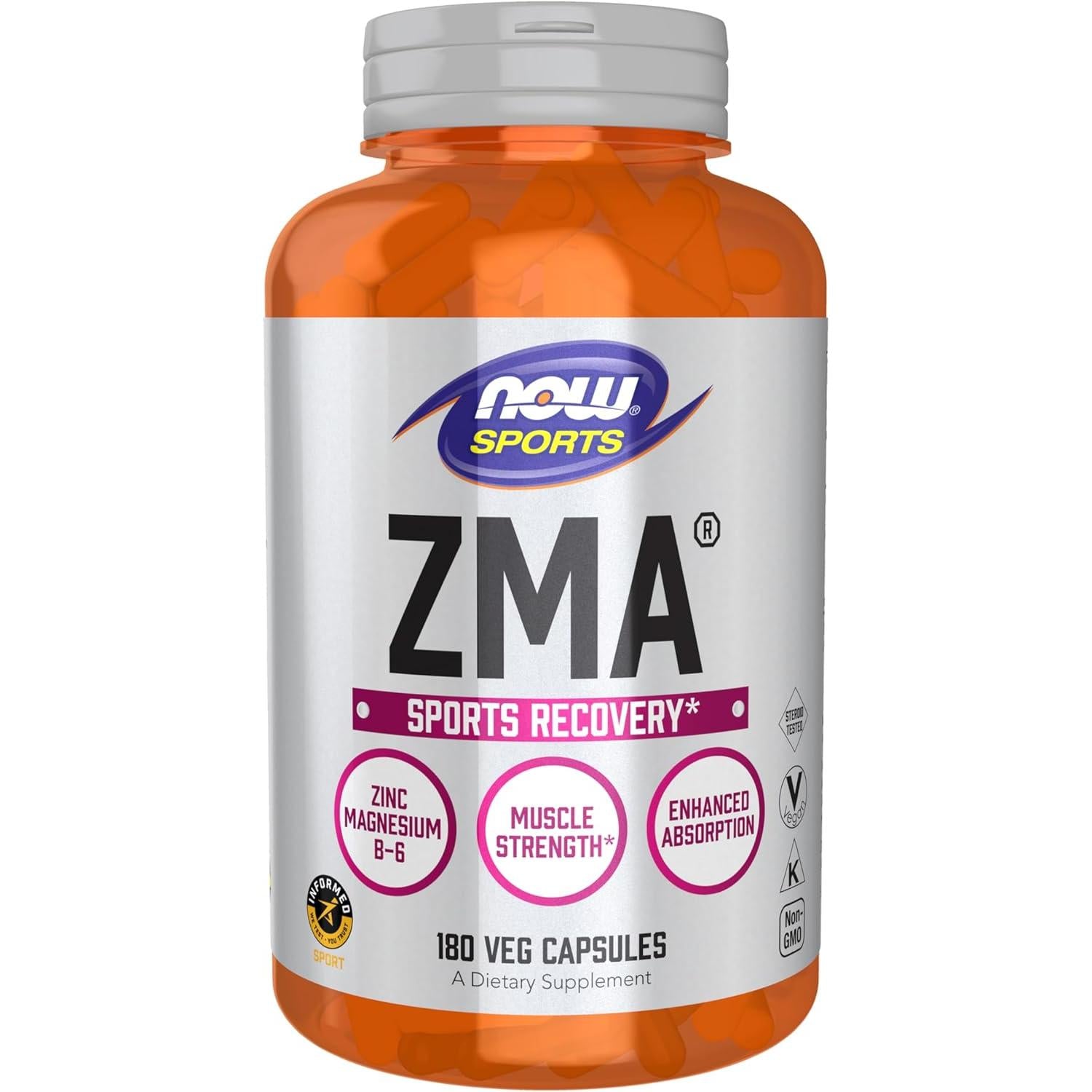 NOW ZMA-180 veg capsules-N101 Nutrition
