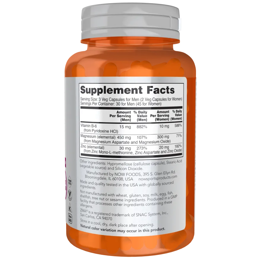 NOW ZMA-N101 Nutrition