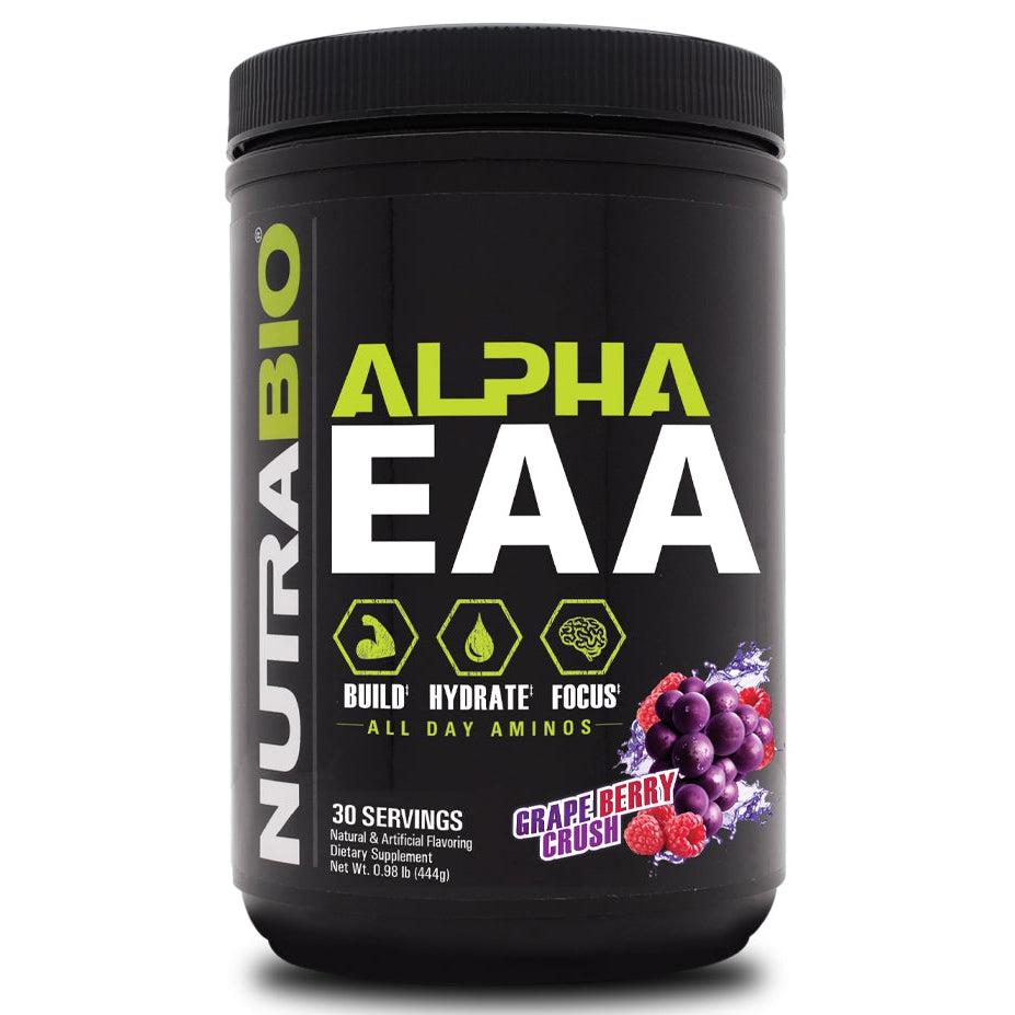 NutraBio Alpha EAA-30 servings-Grape Berry Crush-N101 Nutrition