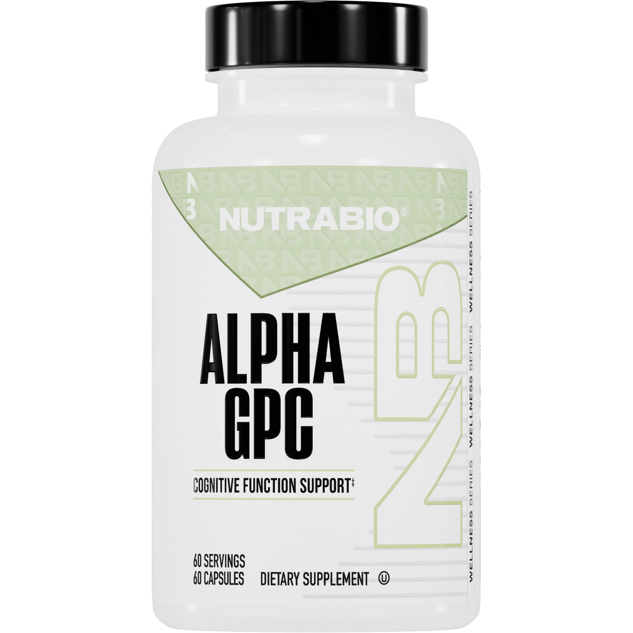 NutraBio Alpha GPC-60 capsules-N101 Nutrition