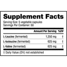 NutraBio BCAA 2500-250 veggie capsules-N101 Nutrition