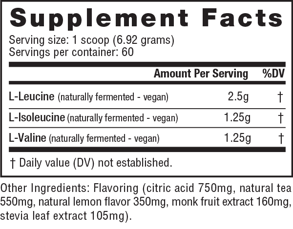 NutraBio BCAA Natural-N101 Nutrition