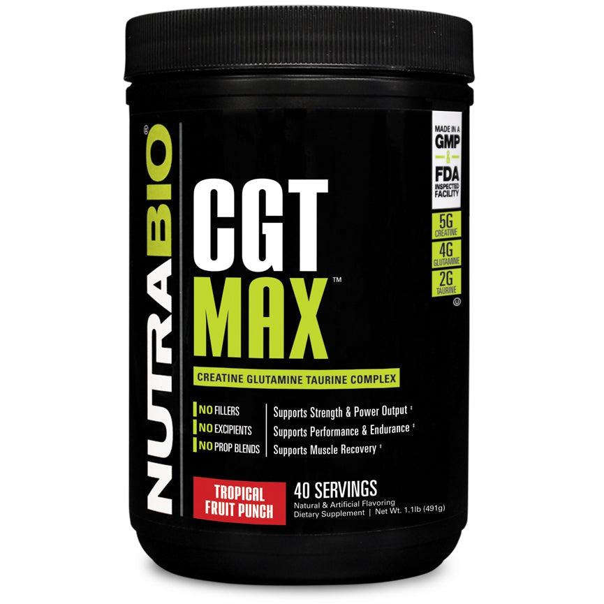 NutraBio CGT-MAX-Tropical Fruit Punch-40 servings-N101 Nutrition