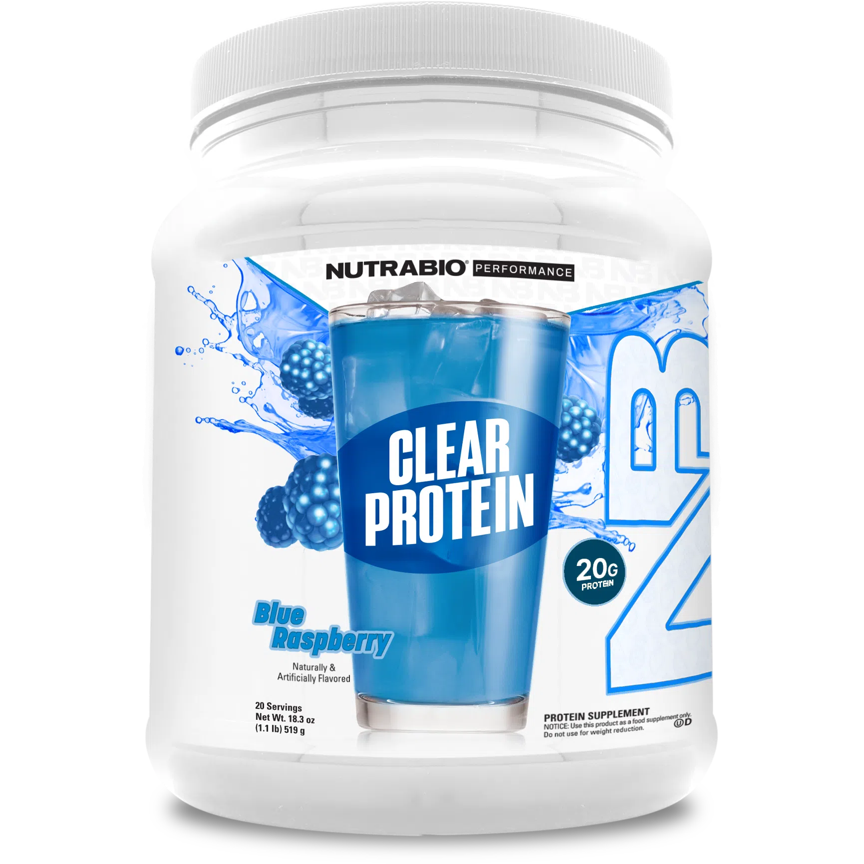 NutraBio CLEAR Whey Protein Isolate-N101 Nutrition
