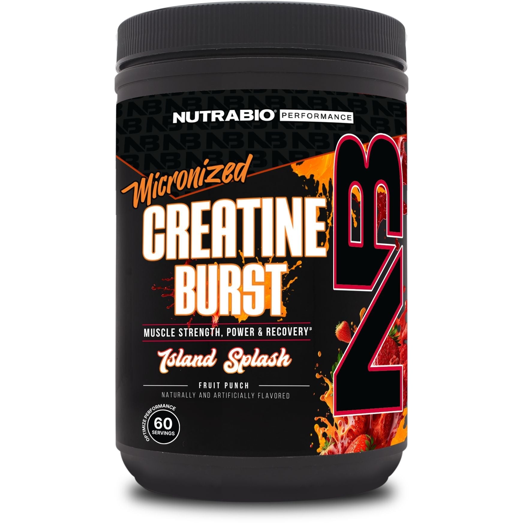 NutraBio Creatine Burst-60 servings-Island Splash-N101 Nutrition