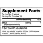 NutraBio DHEA 100 mg-60 capsules-N101 Nutrition