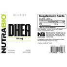 NutraBio DHEA 100 mg-60 capsules-N101 Nutrition