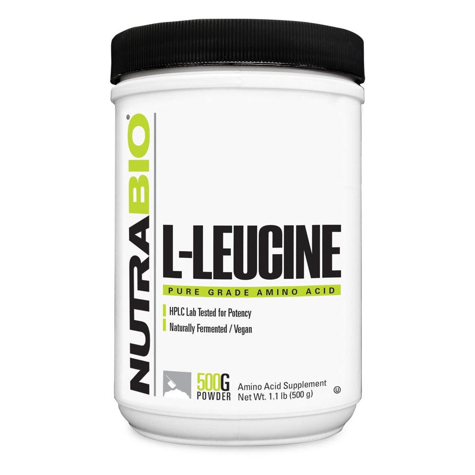 NutraBio L-Leucine Powder-500 g-N101 Nutrition