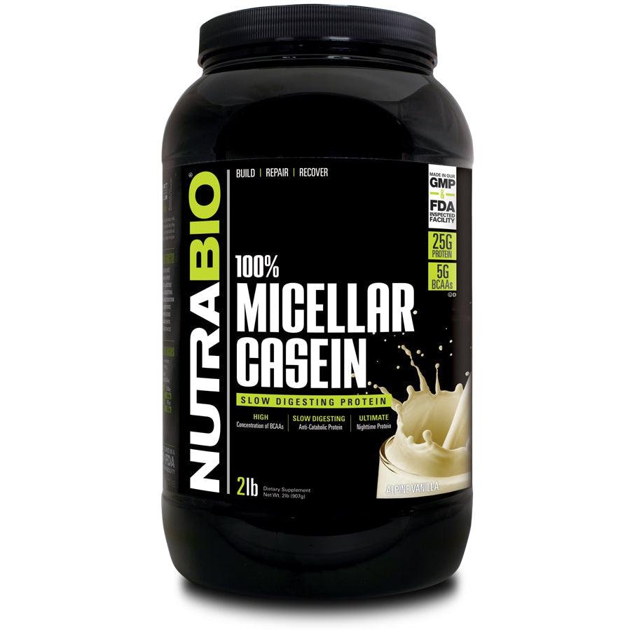 NutraBio Micellar Casein-2 lbs (907 g)-Dutch Chocolate-N101 Nutrition