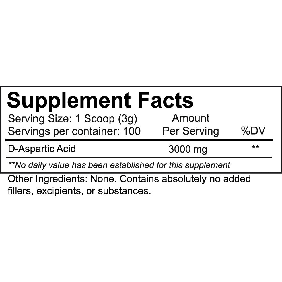 NutraKey DAA (D-Aspartic Acid)-300 g-N101 Nutrition