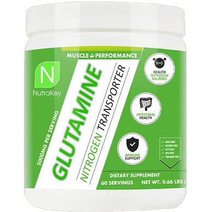 NutraKey Glutamine Powder-60 servings (300 g)-N101 Nutrition