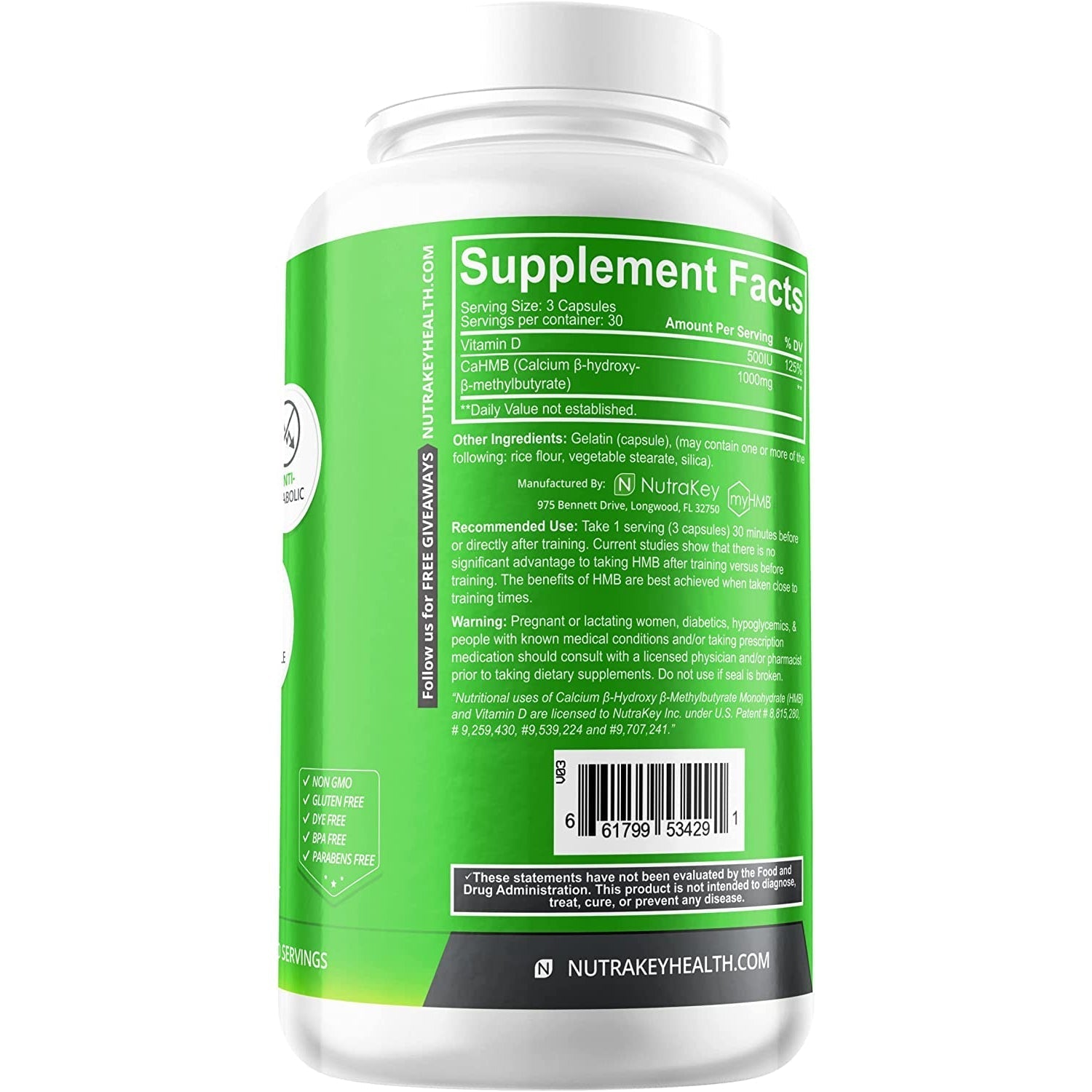 NutraKey HMB-90 capsules-N101 Nutrition