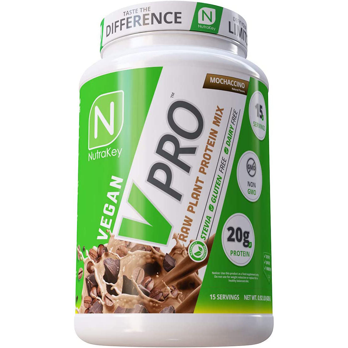 NutraKey V Pro Raw Plant Protein Mix-30 servings-Mochaccino-N101 Nutrition