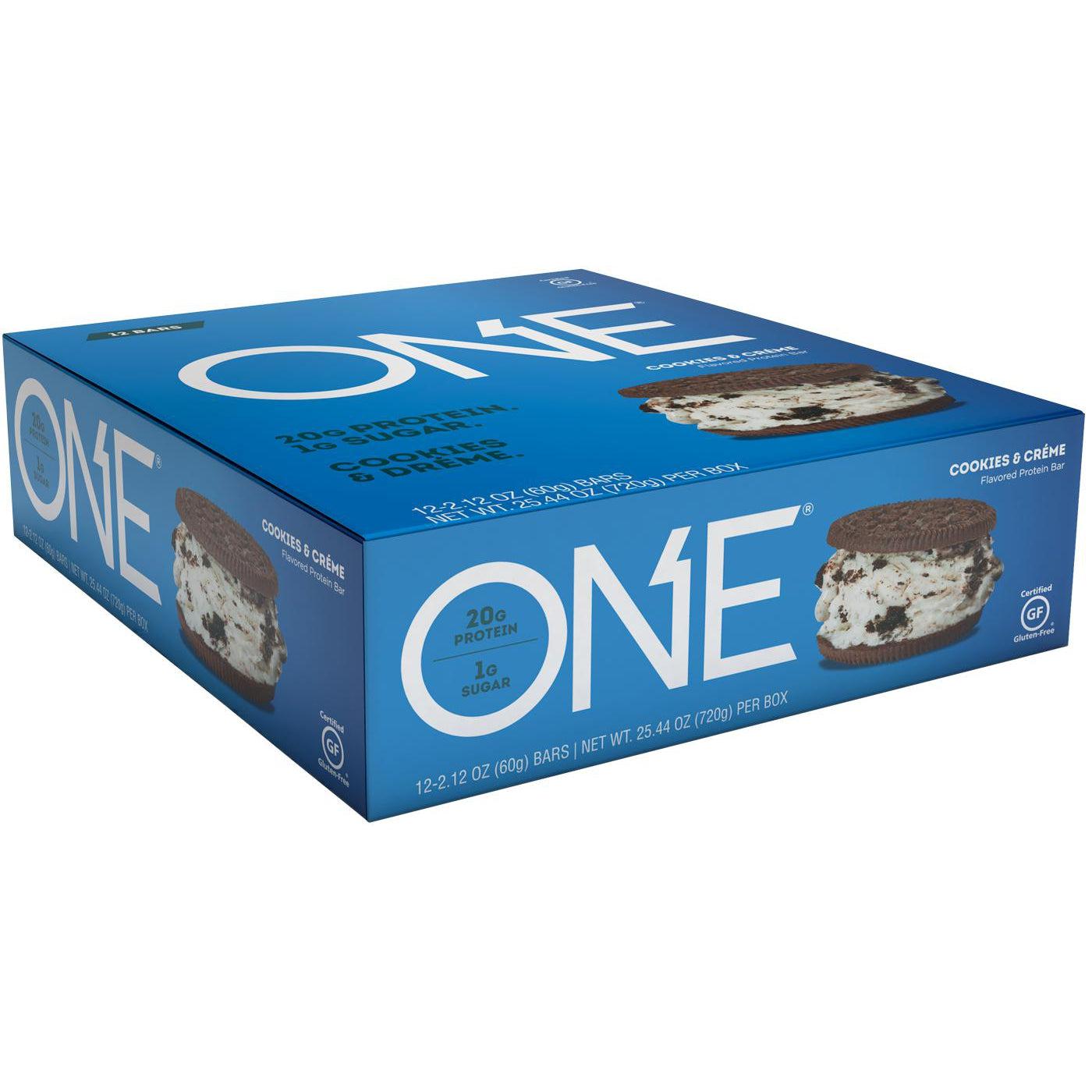 One Brands ONE Bar-Box (12 bars)-Cookies & Creme-N101 Nutrition