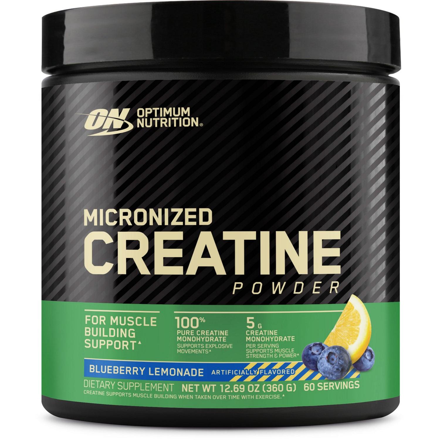 Optimum Nutrition Creatine Powder - Blueberry Lemonade-60 servings (300 g)-N101 Nutrition