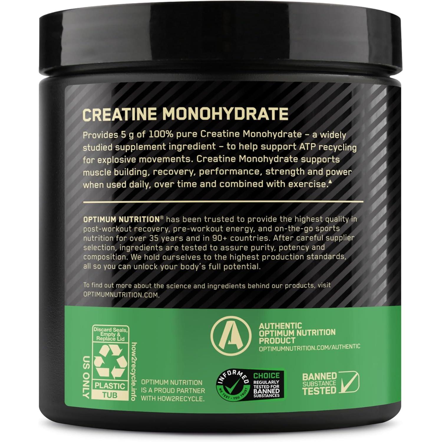 Optimum Nutrition Creatine Powder - Blueberry Lemonade-N101 Nutrition