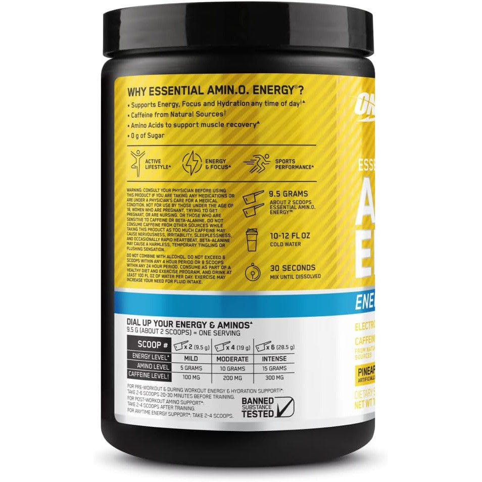 Optimum Nutrition Essential AmiN.O. Energy + Electrolytes-N101 Nutrition