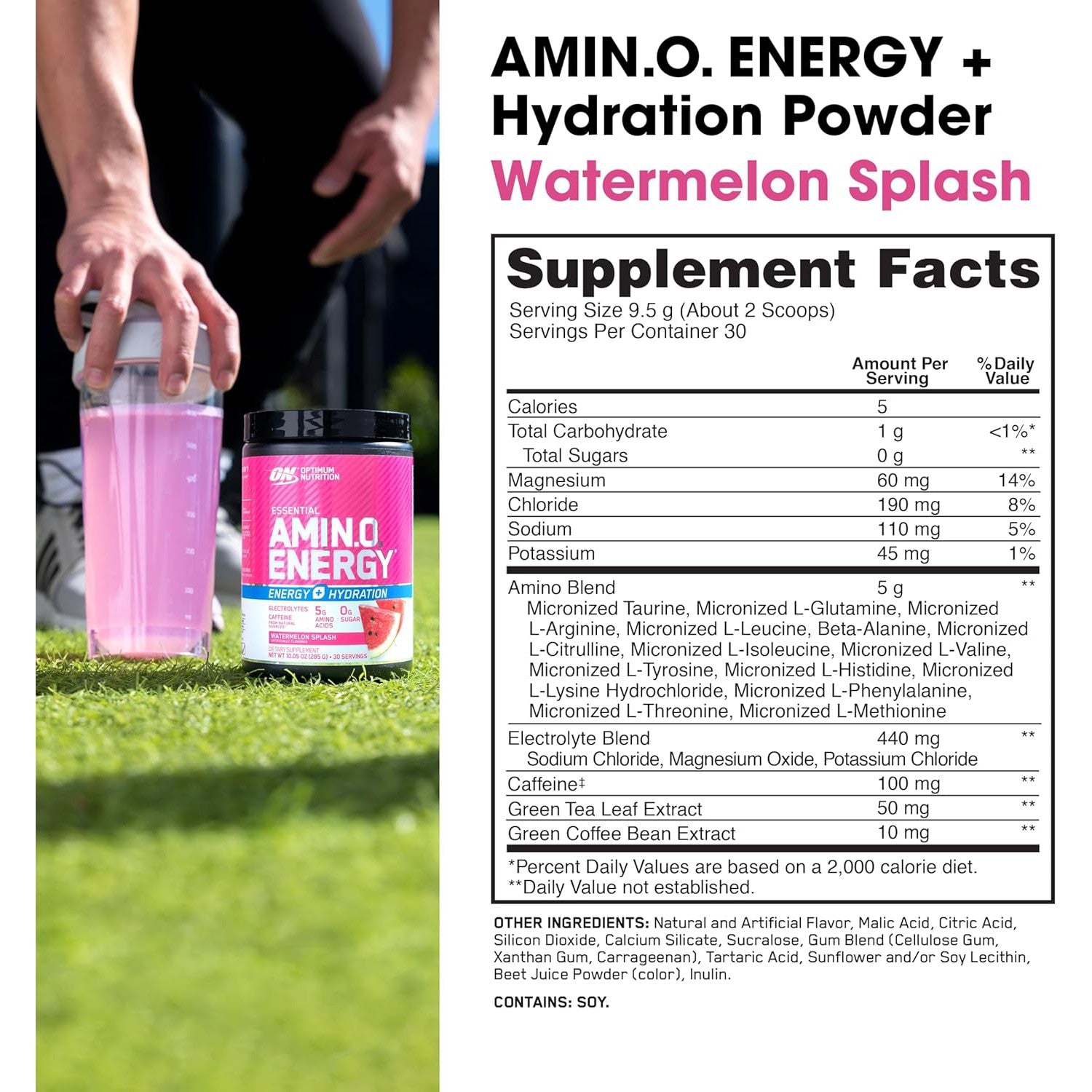 Optimum Nutrition Essential AmiN.O. Energy + Electrolytes-N101 Nutrition