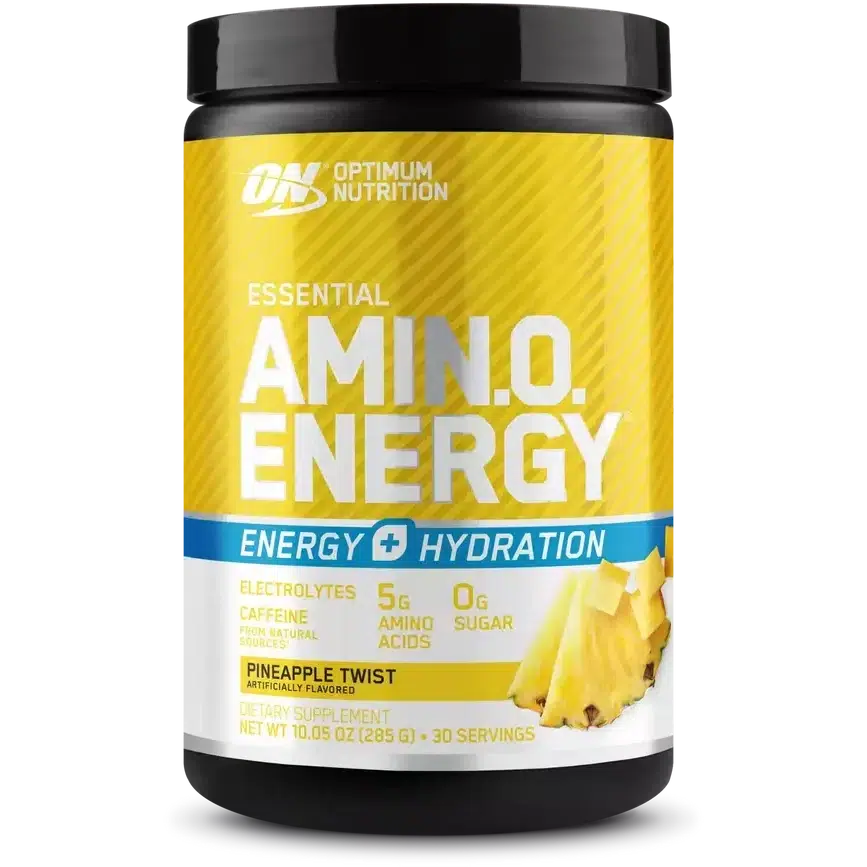 Optimum Nutrition Essential AmiN.O. Energy + Electrolytes-30 servings-Pineapple Twist-N101 Nutrition