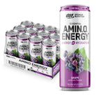 Optimum Nutrition Essential AMIN.O. Energy Sparkling Hydration Drink-Case (12 cans)-Grape-N101 Nutrition