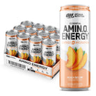 Optimum Nutrition Essential AMIN.O. Energy Sparkling Hydration Drink-Case (12 cans)-Peach Bellini-N101 Nutrition