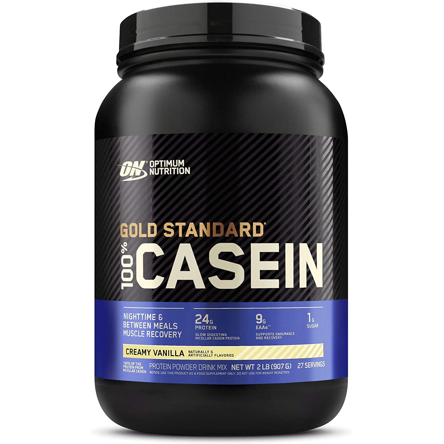 Optimum Nutrition Gold Standard 100% Casein-2 lbs-Creamy Vanilla-N101 Nutrition