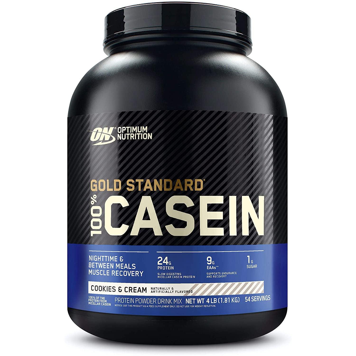 Optimum Nutrition Gold Standard 100% Casein-4 lbs-Cookies & Cream-N101 Nutrition