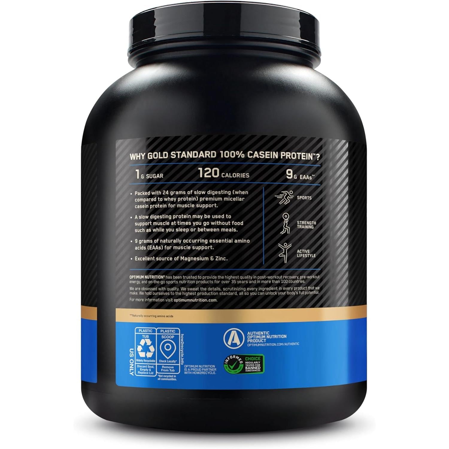 Optimum Nutrition Gold Standard 100% Casein Protein-N101 Nutrition