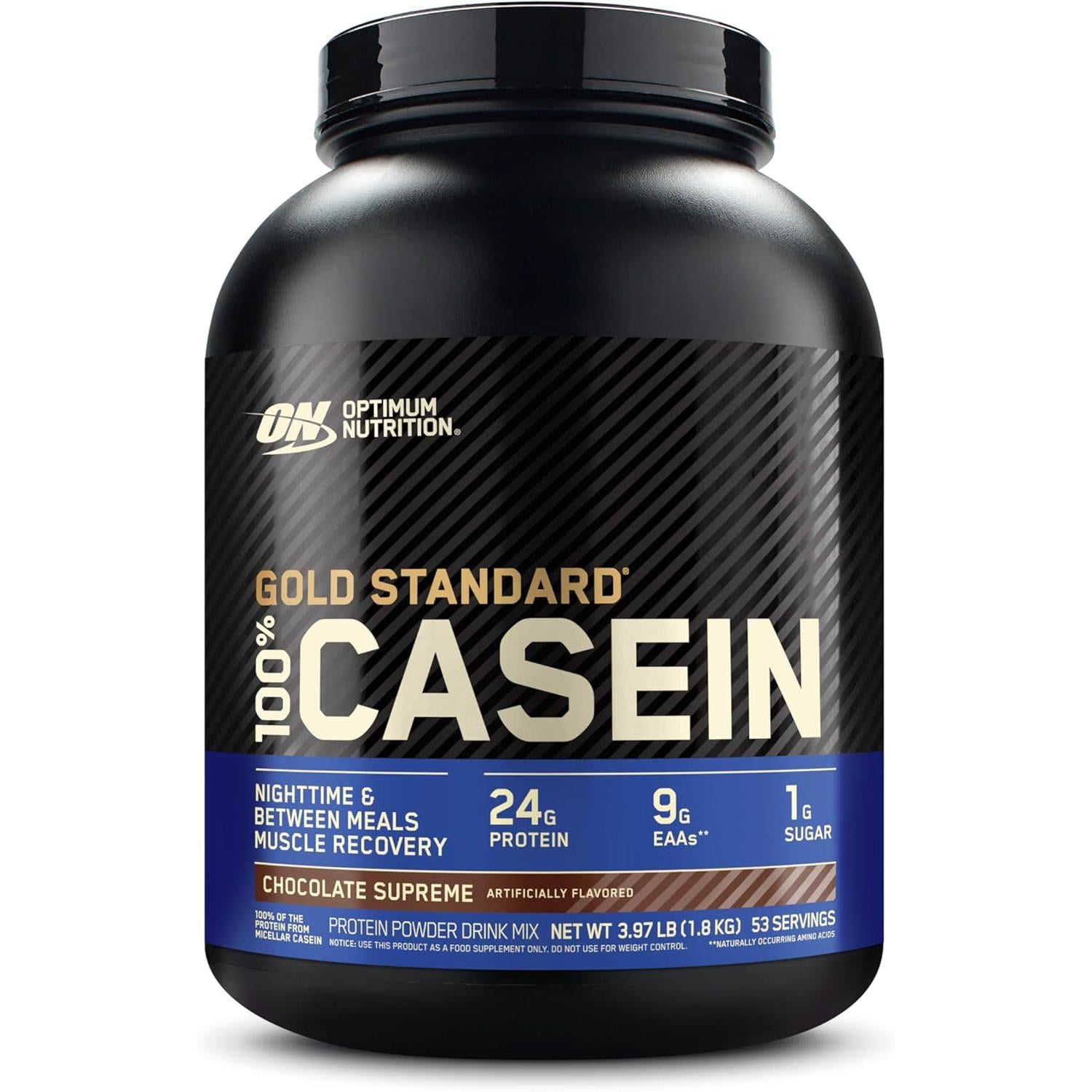 Optimum Nutrition Gold Standard 100% Casein Protein-4 lbs-Chocolate Supreme-N101 Nutrition