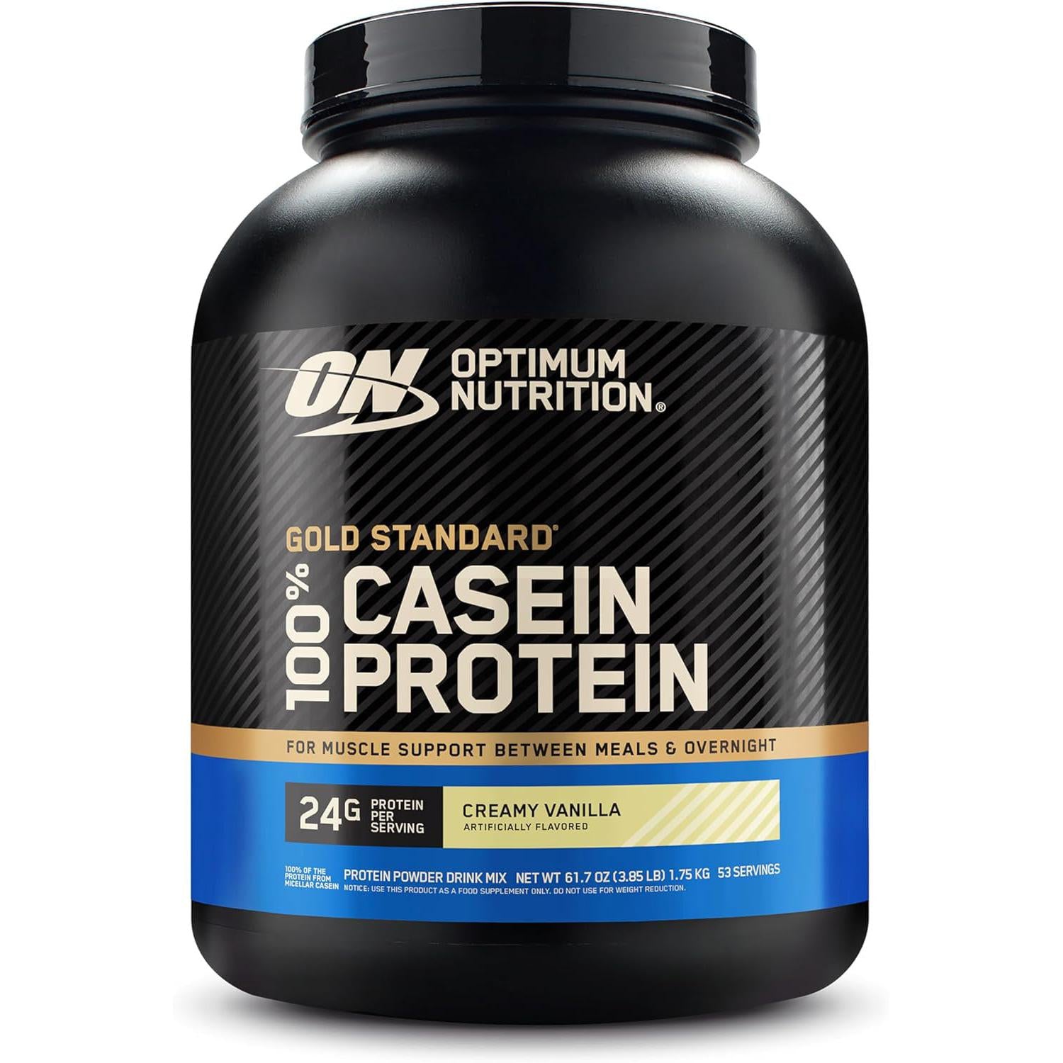 Optimum Nutrition Gold Standard 100% Casein Protein-4 lbs-Creamy Vanilla-N101 Nutrition