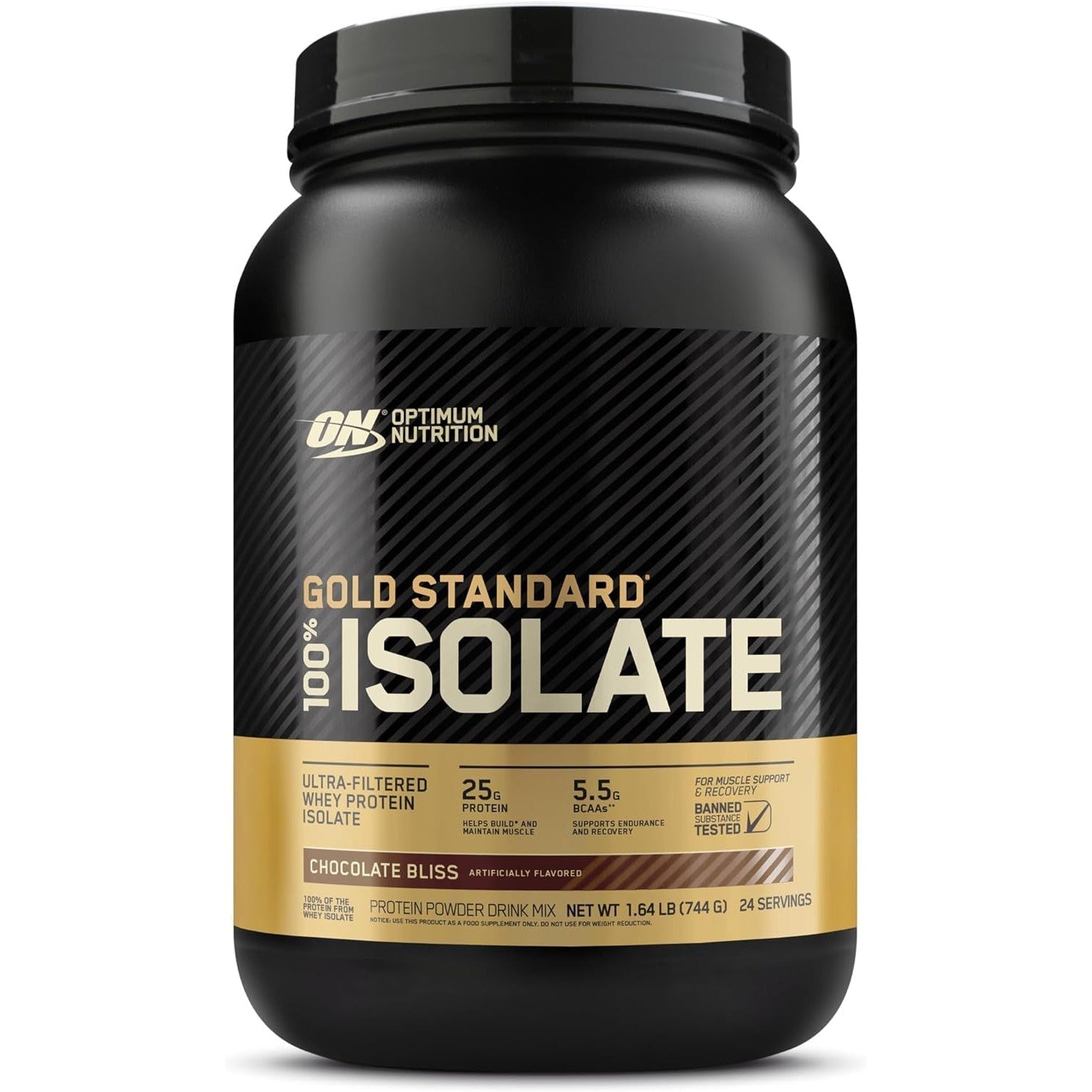 Optimum Nutrition Gold Standard 100% Isolate-24 servings-Chocolate Bliss-N101 Nutrition