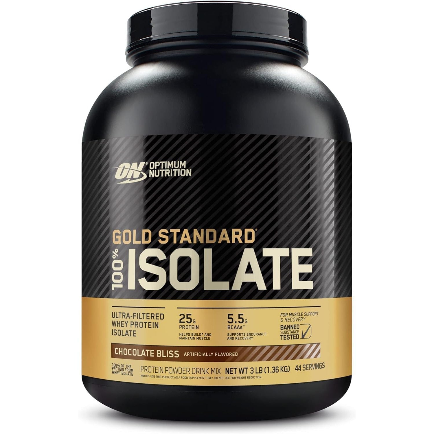 Optimum Nutrition Gold Standard 100% Isolate-44 servings-Chocolate Bliss-N101 Nutrition