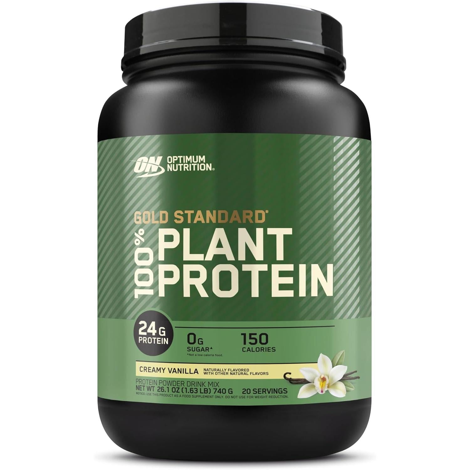 Optimum Nutrition Gold Standard 100% Plant Protein-20 servings-Creamy Vanilla-N101 Nutrition