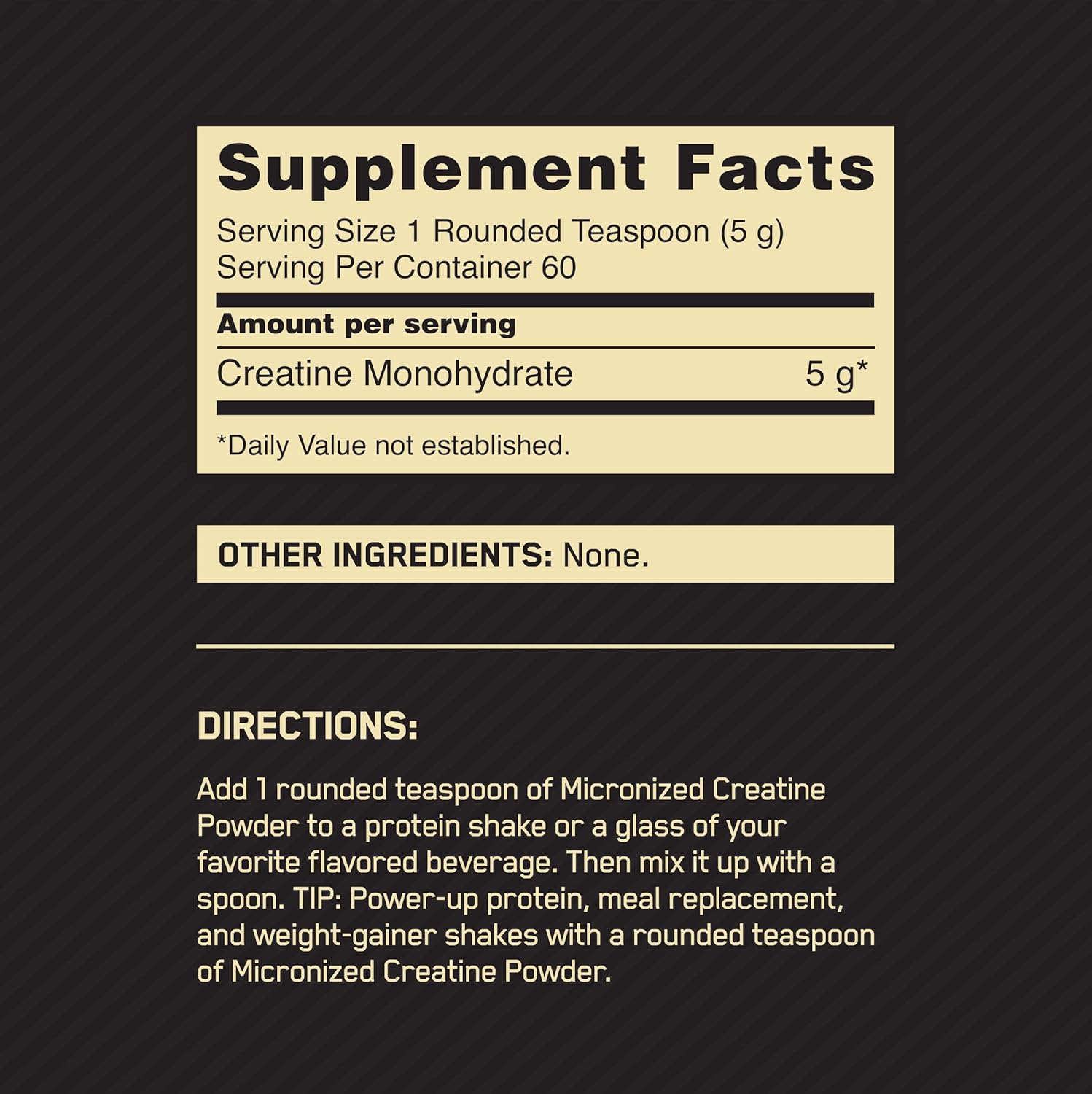 Optimum Nutrition Micronized Creatine Powder-N101 Nutrition