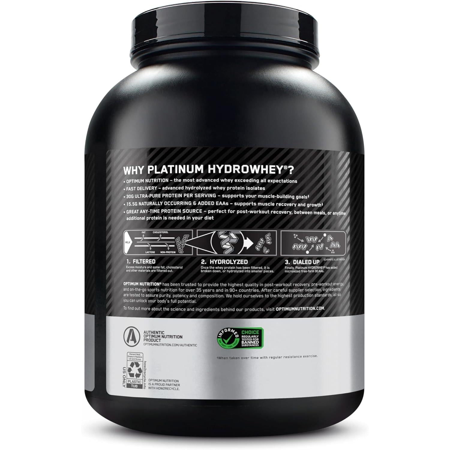 Optimum Nutrition Platinum Hydrowhey-N101 Nutrition