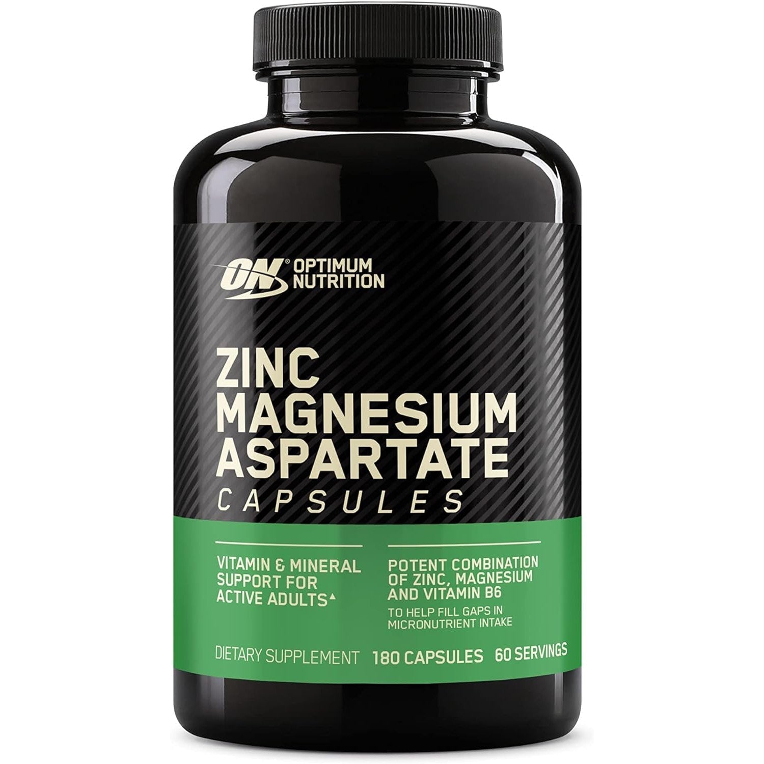 Optimum Nutrition Zinc Magnesium Aspartate-180 capsules-N101 Nutrition